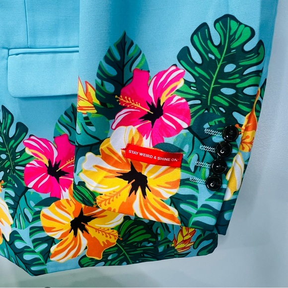 SHINESTY HIBISCUS Floral Hawaiian Derby Men’s Blazer NWT Size 56 - Picture 4 of 16